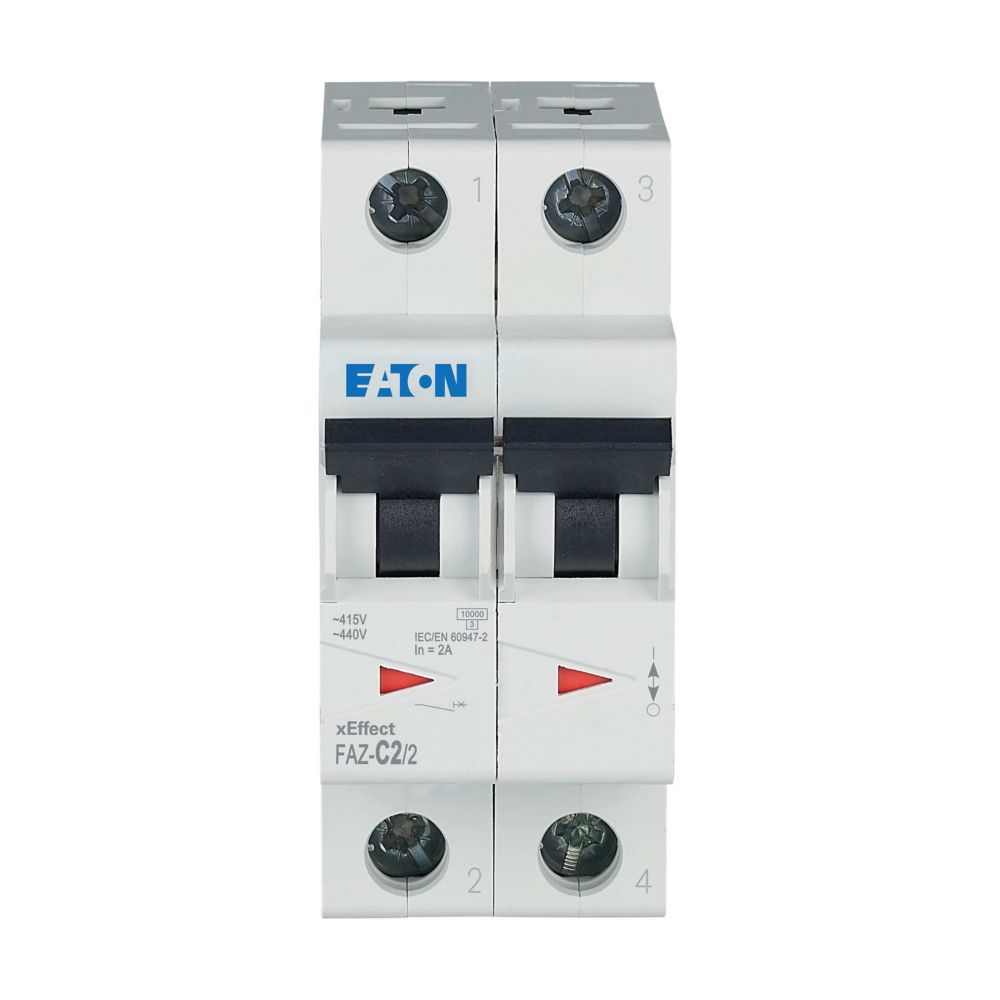 Eaton Leitungsschutzschalter C 2A, 2p FAZ-C2/2 - 278748
