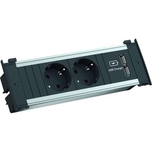 Bachmann Steckdoseneinheit KAPSA 2xSchutzk.,1xUSB 927.051 - 927051