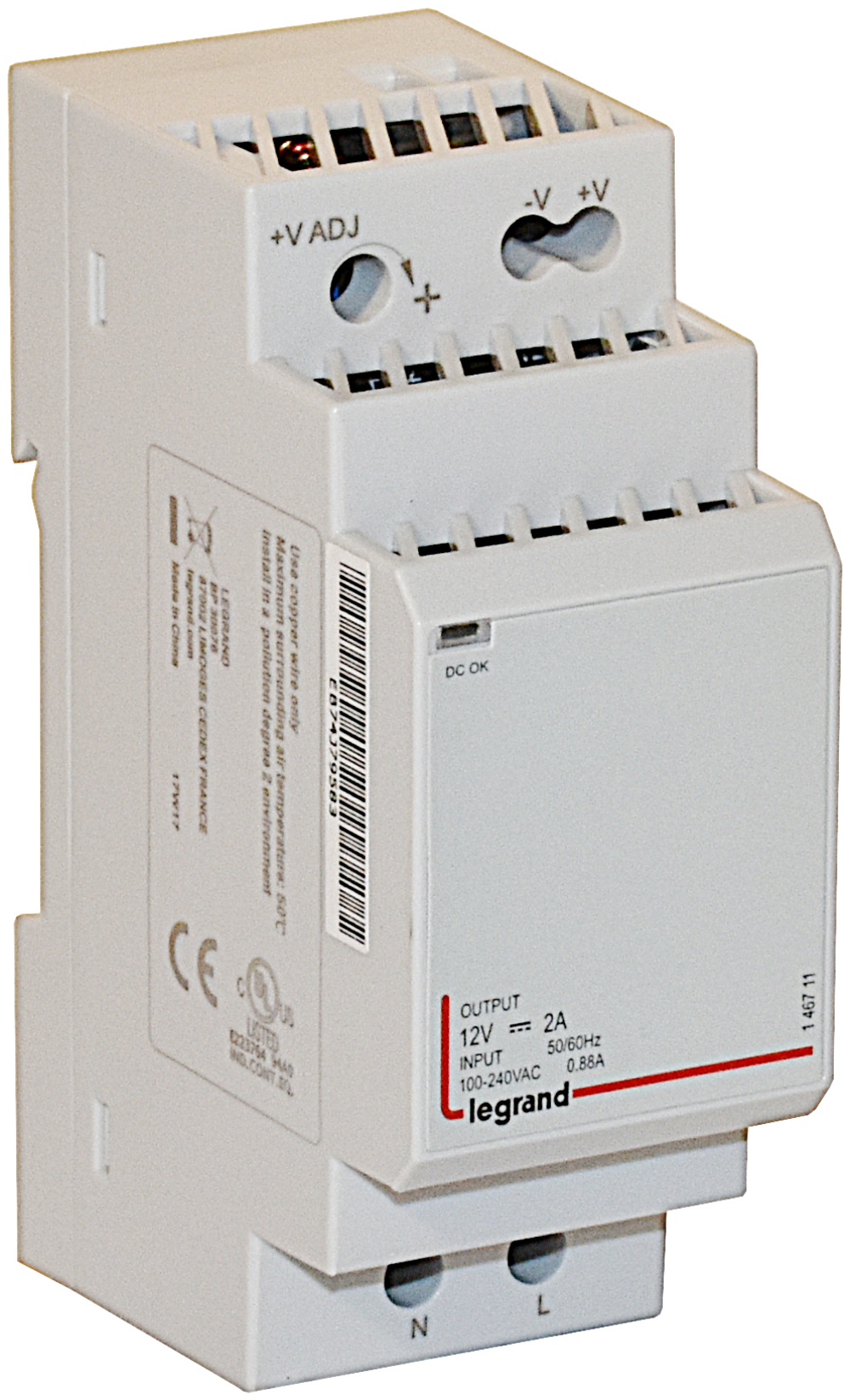 Legrand Netzgerät stabilisiert 12V DC 24W 2A 146711