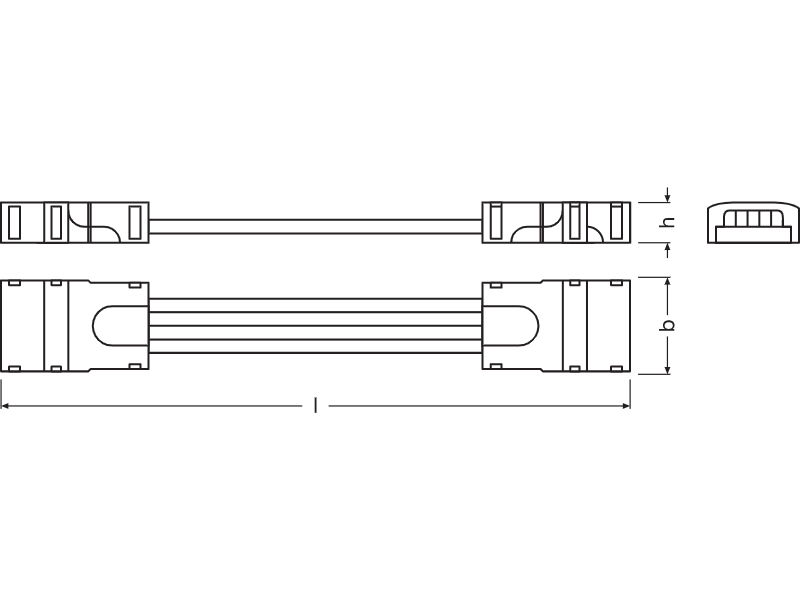 Ledvance Verbinder für RGB LED-Strips -CSW/P4/50 - 4058075407862