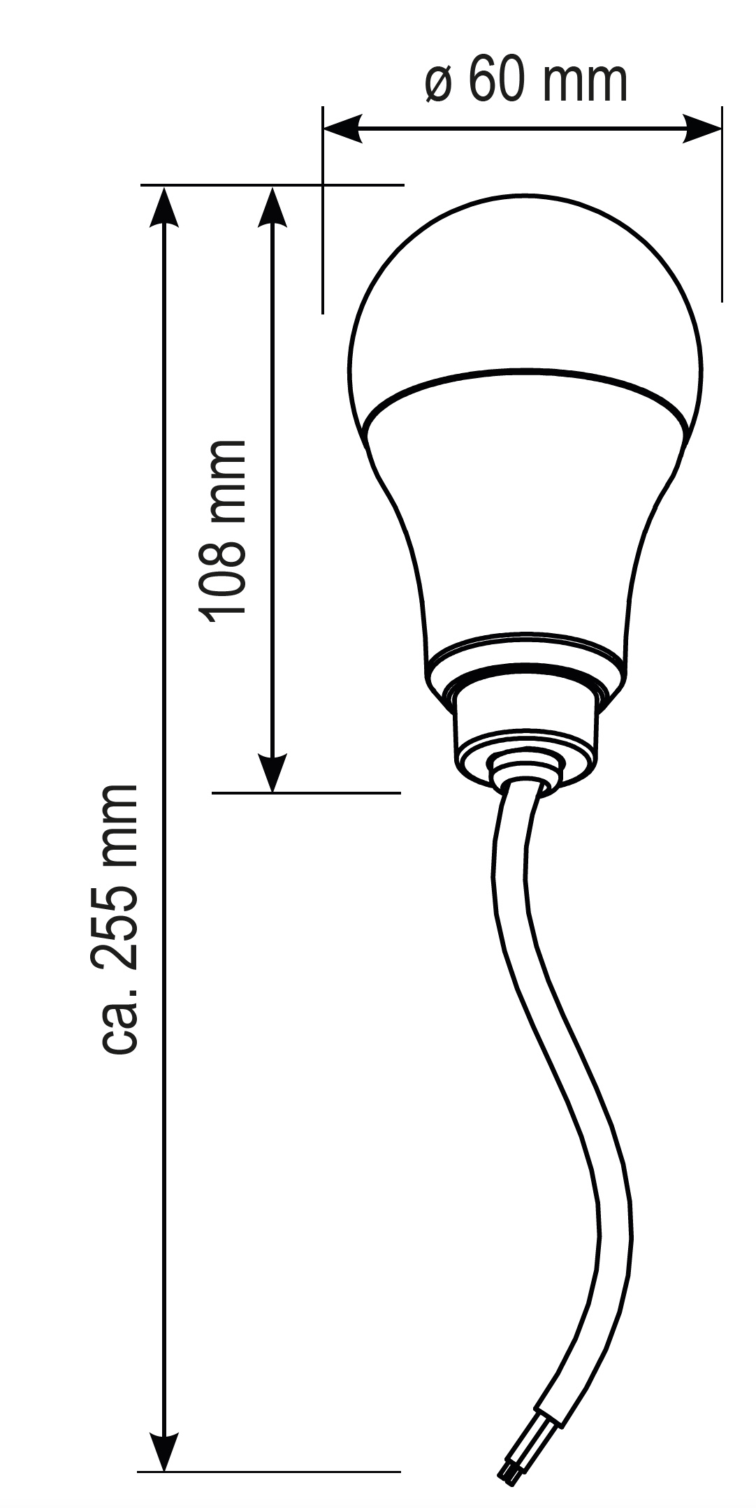 EVN Lichttechnik LED-Baustellenfassung 4000K 230V IP20 BF230940 280x65mm - BF230940