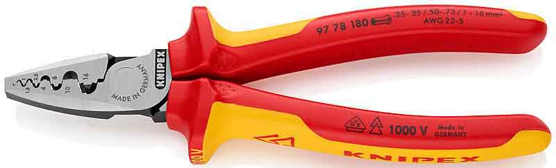 Knipex-Werk Crimpzange 180mm 97 78 180