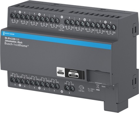 Busch-Jaeger Jalousieaktor, 8fach 230 V REG BA-M-8.230.1.11 - 2CDG510029R0021
