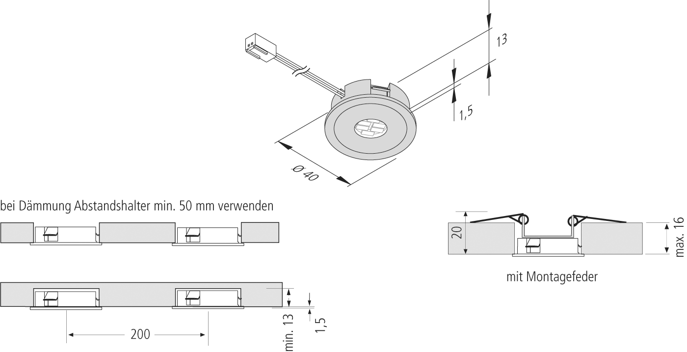 Hera LED-Einbauleuchte AR 35-LED2,5W ww eds - 20202530201