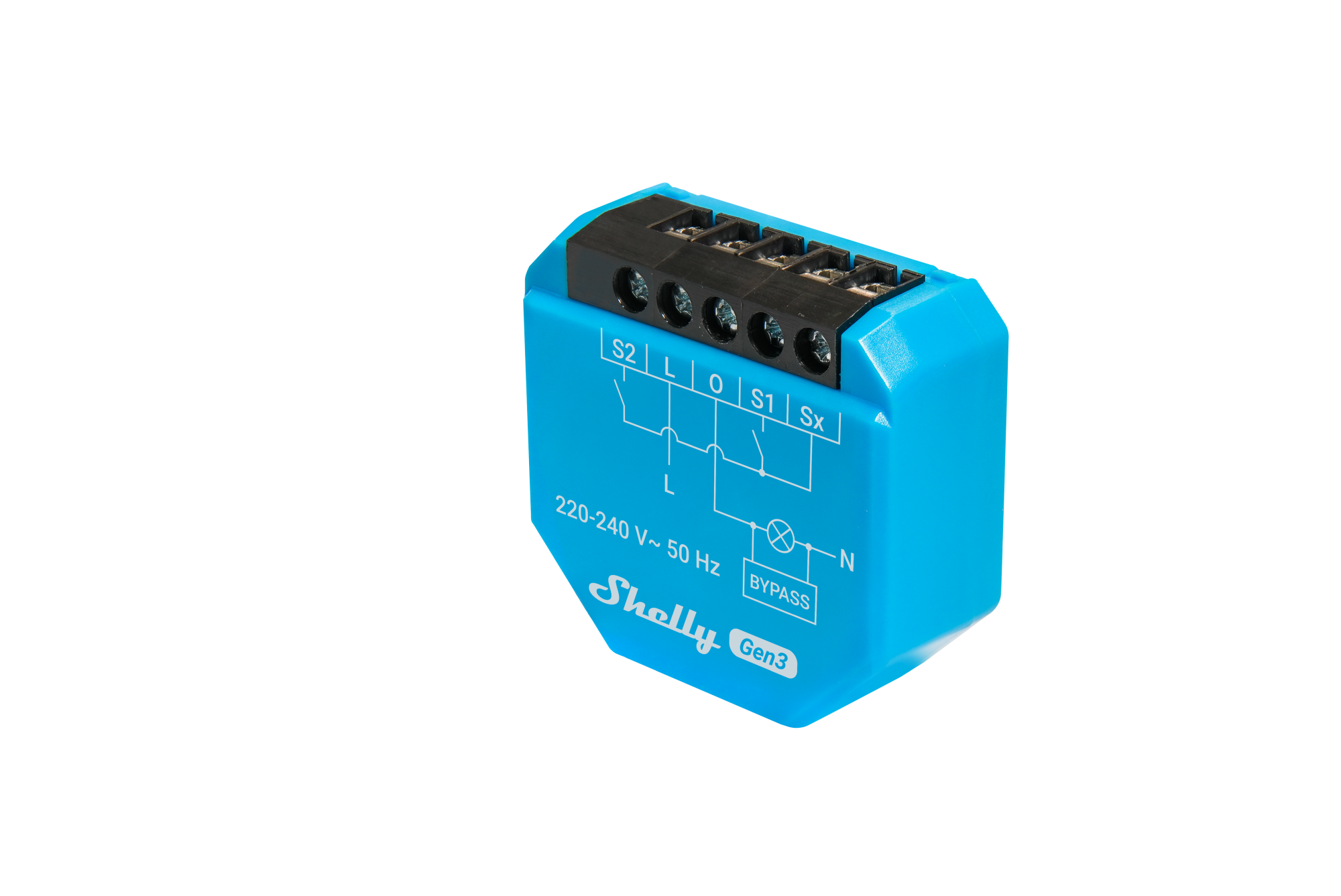 Shelly Unterputz 1L Gen3 ohne Neutralleiter inkl. Bypass WLAN BT