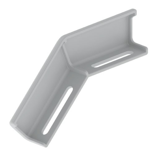 Unex Winkelverbinder fallend, lichtgrau 66842 - 66842