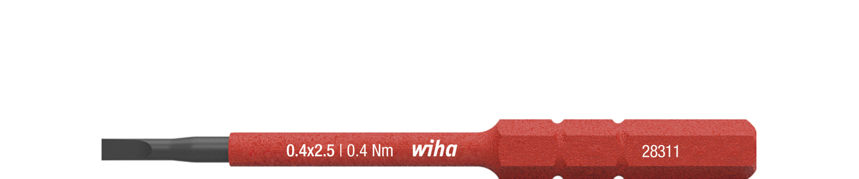 Wiha Schlitz Schraubendreher SoftFinish electric 2831-10 2,5x75