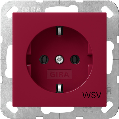 Gira Steckdose WSV Rot 4188108 günstig online kaufen