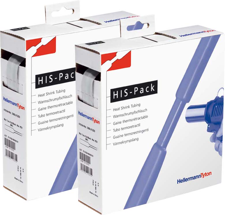 HellermannTyton Schrumpfschlauch D 6,4/3,2 trans HIS-1/4-POX-CL 5m - 300-30643