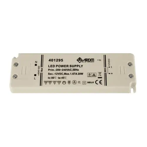 Casambi LED-Treiber NUF12-20 12V 20W flach