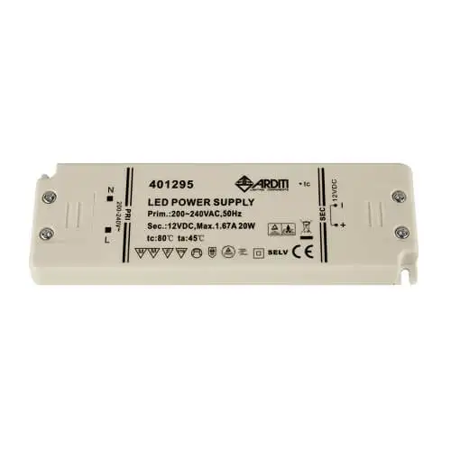 Casambi LED driver NUF12-20 12V 20W flach