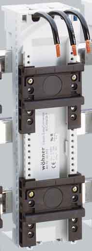 Wöhner Sammelschienenadapter m.2 Tragschiene,32A 32442 Wöhner Sammelschienenadapter m.2 Tragschiene,32A 32442