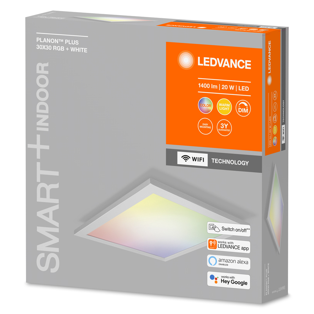 Ledvance LED panel luminaire SMART+ Planon Plus RGBW 300X300