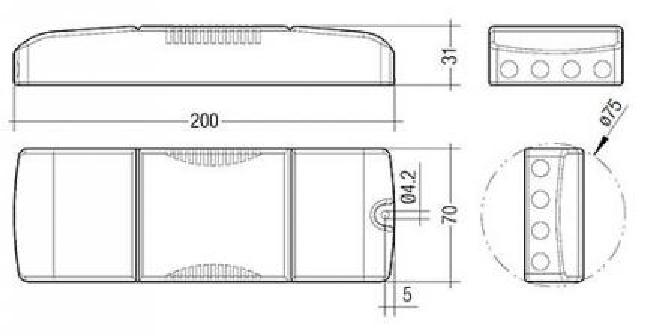 Tridonic LED EVG Tridonic LCA 17W 250-700mA one4all SR PRE