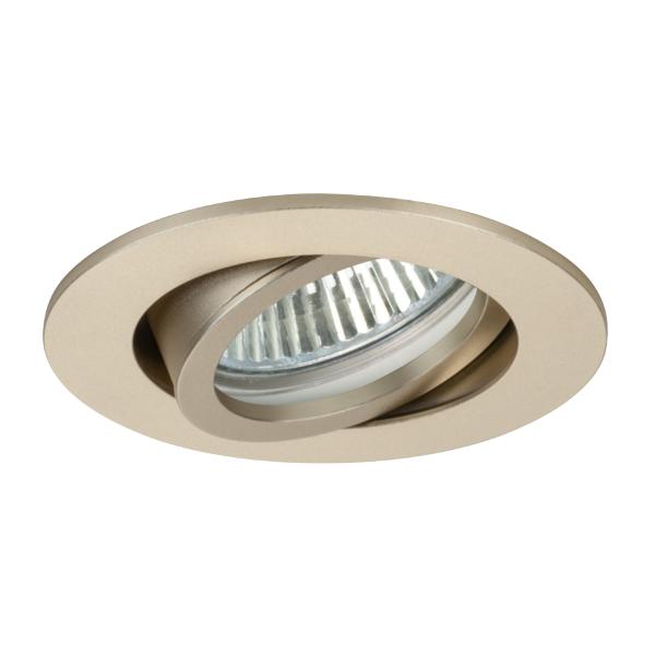 Brumberg recessed LED spotlight, champagne matt, round - 12371633