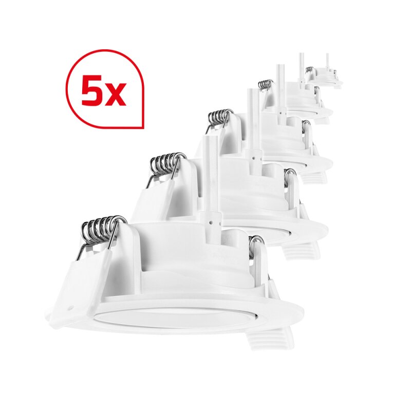 DOTLUX LED downlight CIRCLEmini-AC 5W 3000K bundle 5 pieces - 600091