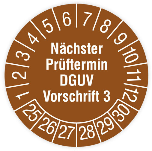 HT Instruments Sicherheitsprüfplaketten 15mm (160 Stück) 2002260