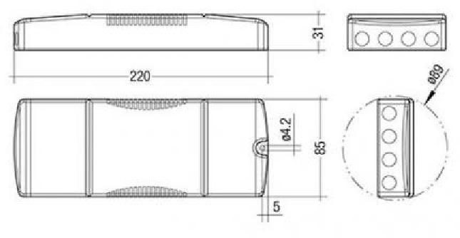 Tridonic LED-Treiber LCA 60W 900-1750mA one4all SR PRE