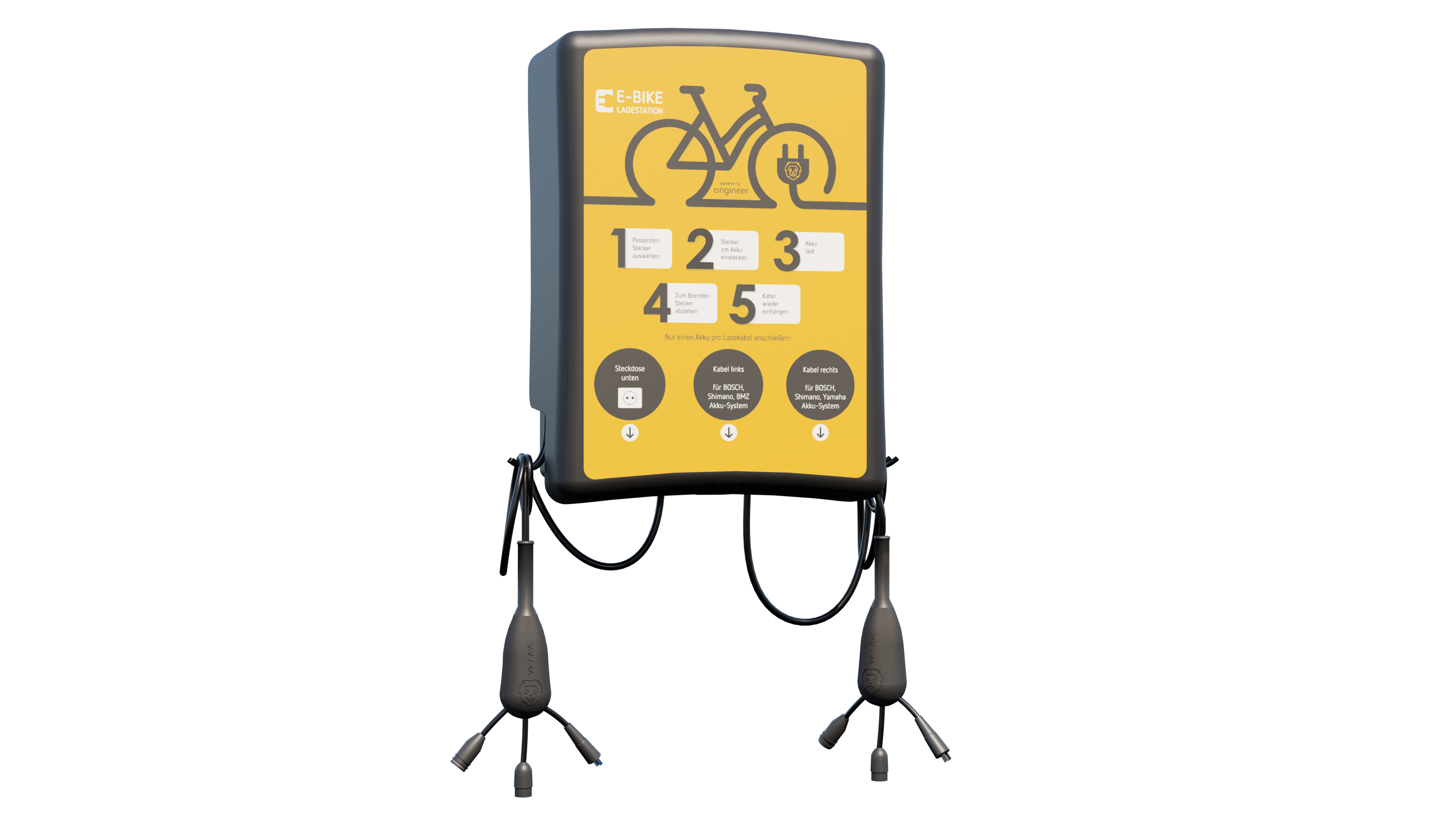 ONgineer E-bike charging station LiON Box Max_BO-RC-SH_BO-SH-YA