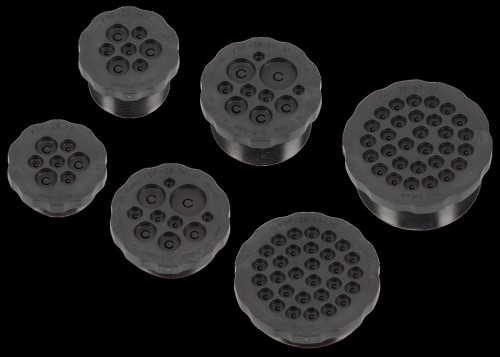 Murrplastik Kabeldurchführungsplatte schwarz KDP/ZR 40/7, KG - 87303132