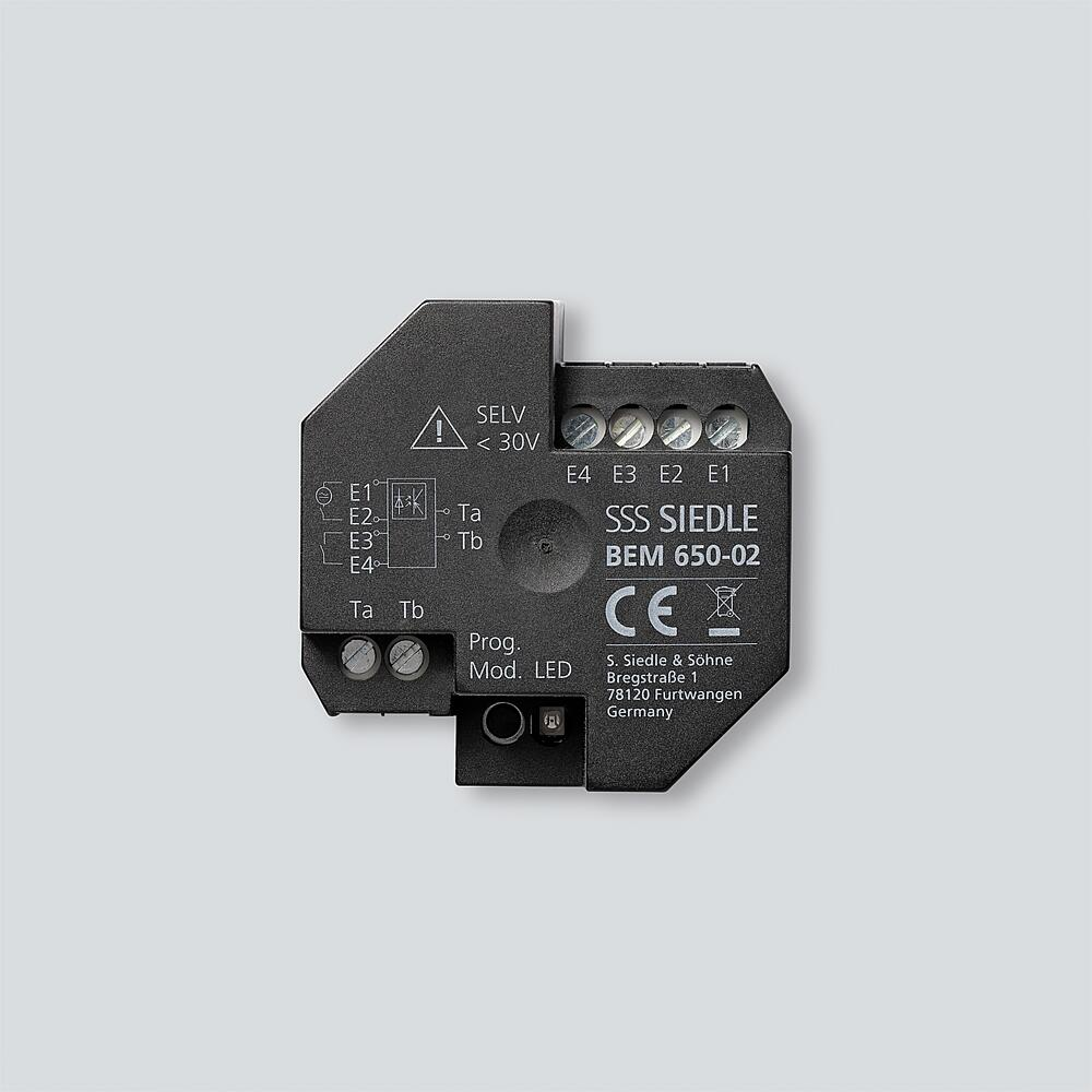 Siedle&Söhne Bus-Eingangs-Modul Schwarz BEM 650-02