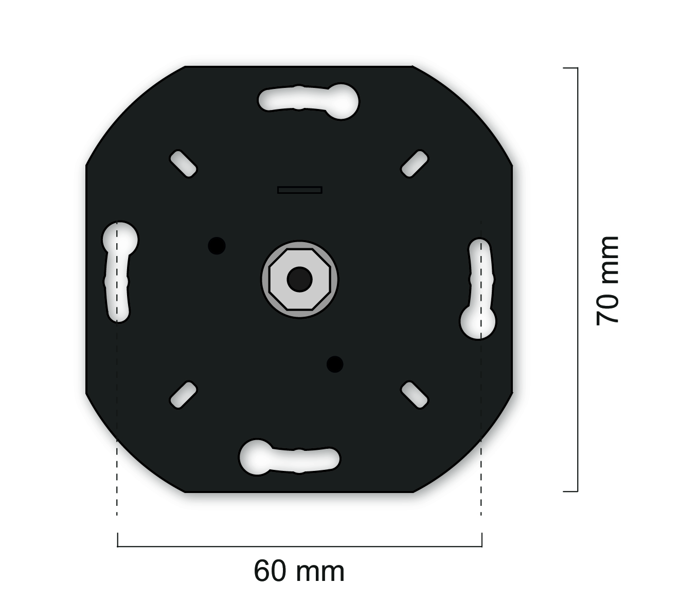 Lunatone Dreh- und Tastenknopf DALI-2 ROT NFC – 86459822-NFC