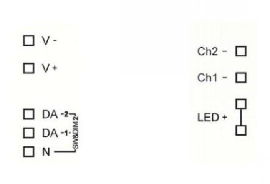 Lunatone Light Management LED-Dimmer DALI 2Ch LED Dimmer 10A CV