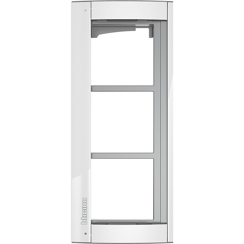 Legrand (BT) Rahmen u. Modulträger Allwhite, 3 Module 350232