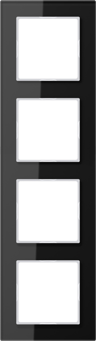 Jung Glasrahmen 4-fach sw waage/senkrecht AC 584 GL günstig online kaufen