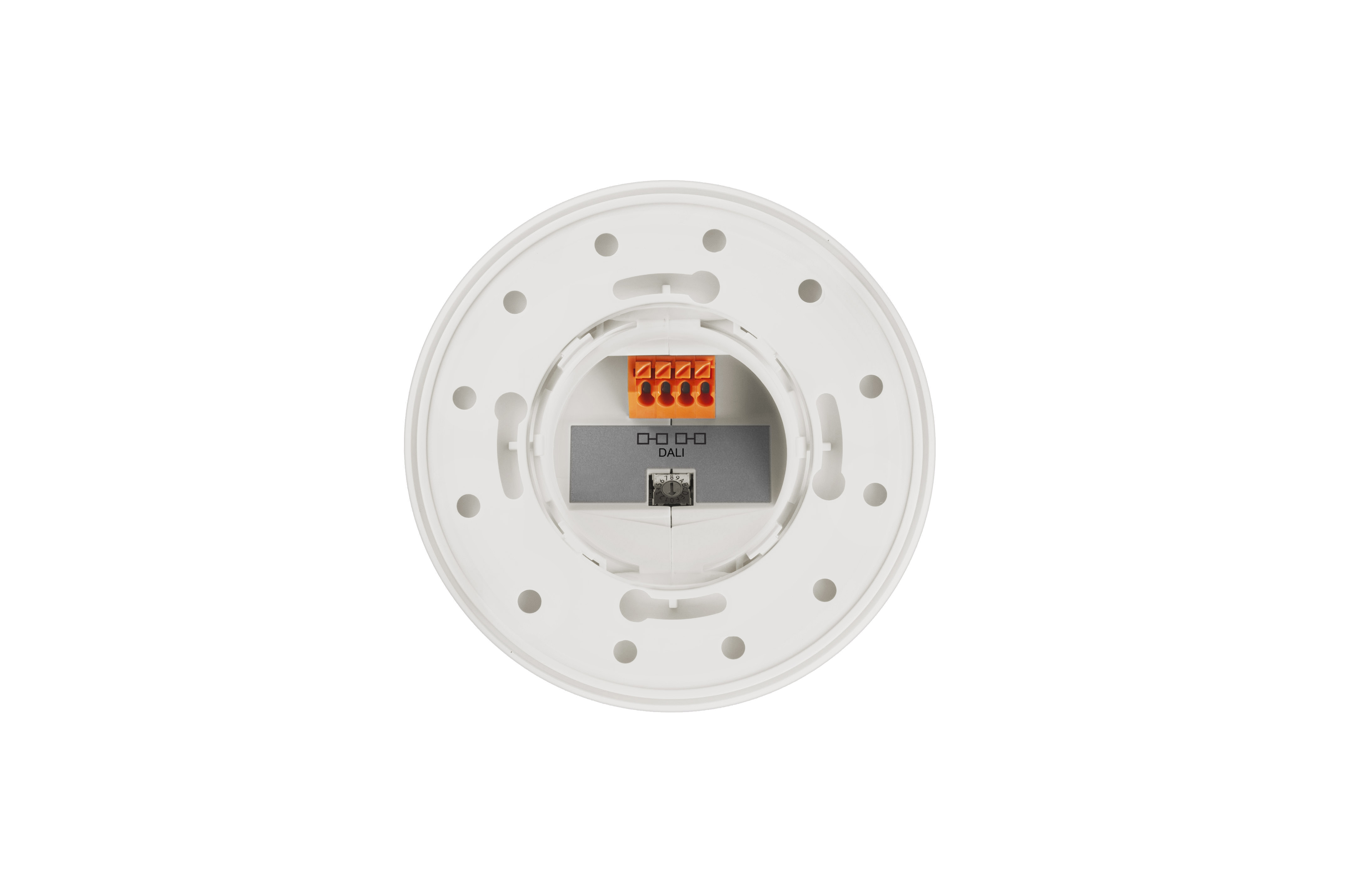 Lunatone DALI-2 motion sensor 12m, constant light control, Application Controller and Instance Mode, RAL9010, standard mounting holes - 86458670