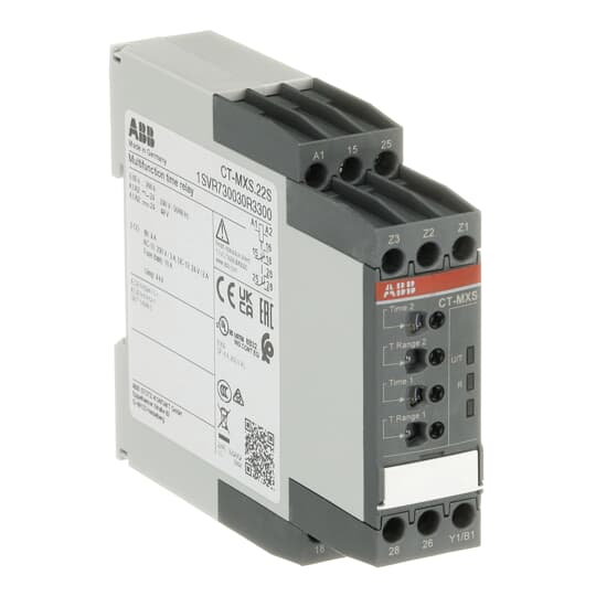 ABB Stotz S&J Multifunktionzeitrelais 24-48VDC 24-240VAC CT-MXS.22S