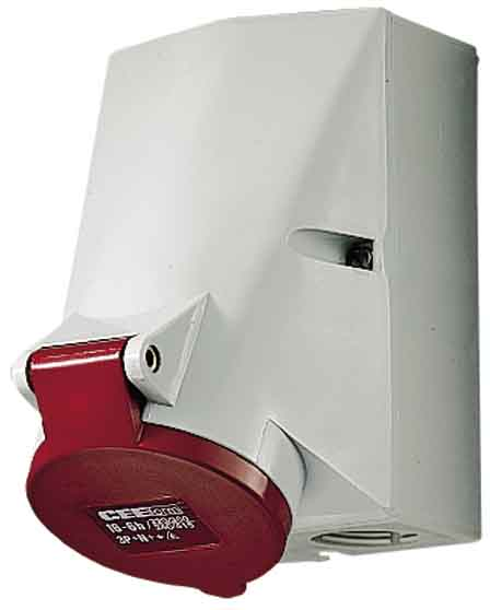 Mennekes CEE-Wandsteckdose 32A,5P,6H,400V 1557