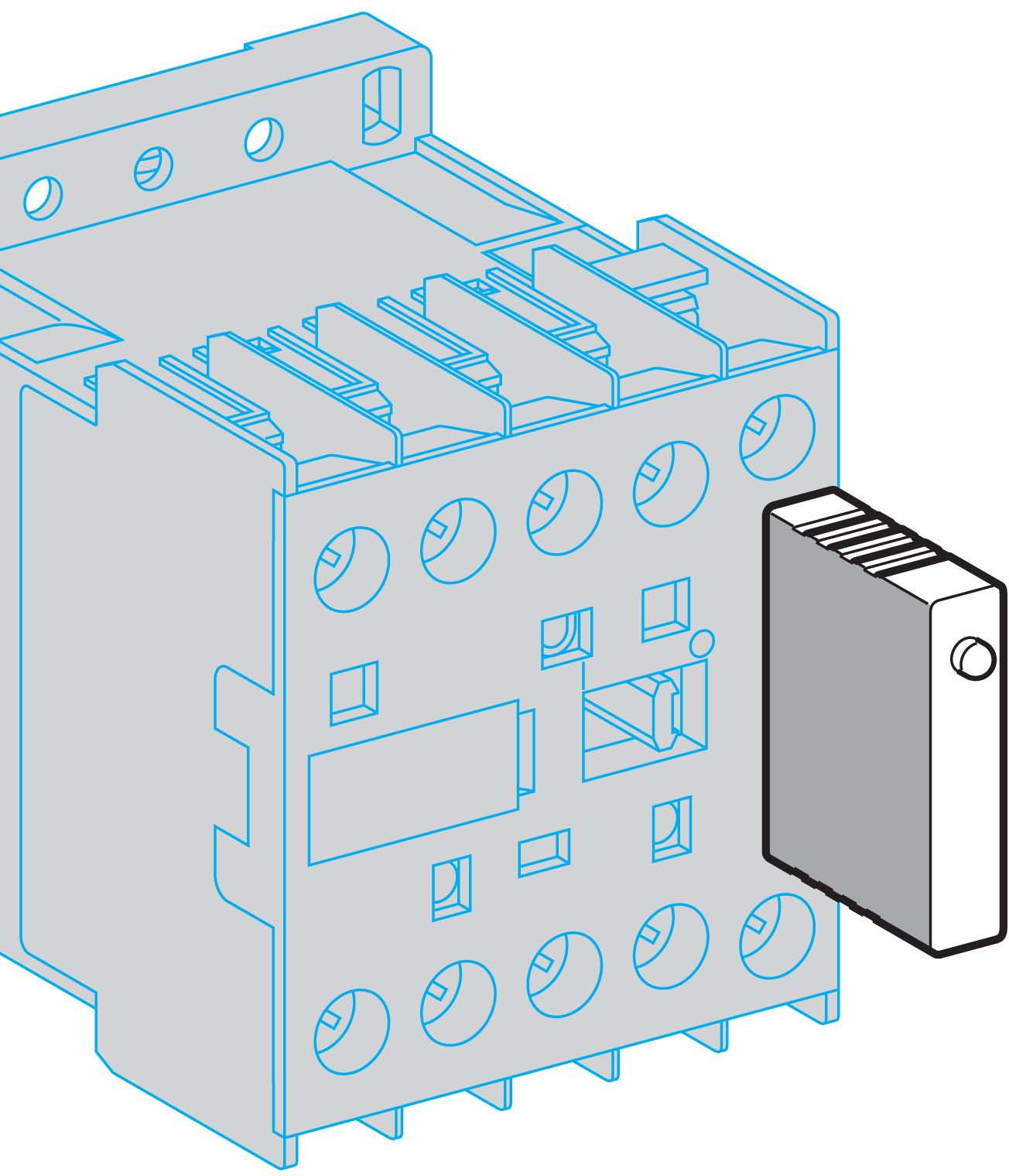 Schneider Electric Überspannungsbegrenzer 12- 24V AC/DC LA4KE1B
