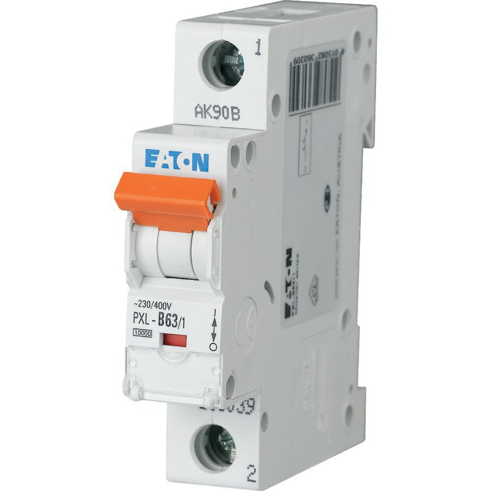 Eaton LS-Schalter m.Beschrift. C 63A, 1p PXL-C63/1