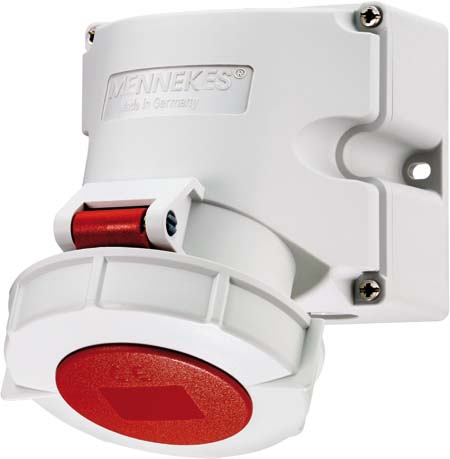 Mennekes Wanddose 16A4p6h400V, IP67 9122