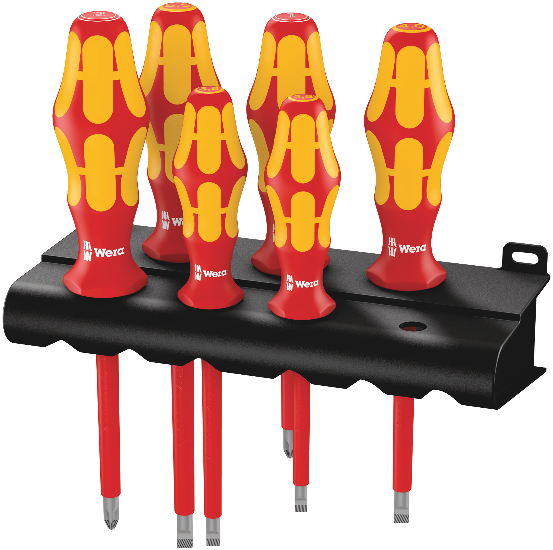 Wera Werk VDE-Schraubendreher Satz 6-tlg mit Rack 006145