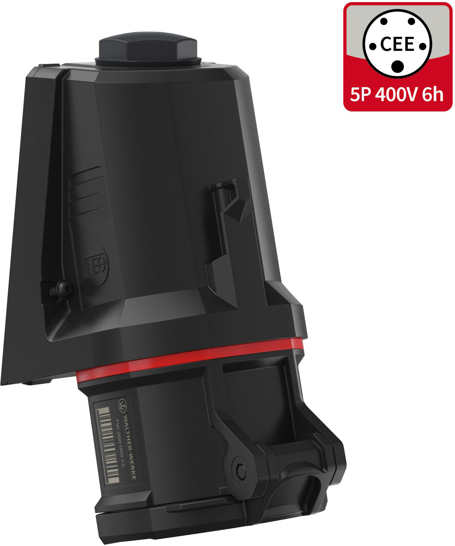 Walther Werke Wandsteckdose 32A 5P 6h IP54 FW130506CC