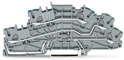 WAGO GmbH & Co. KG Installationsetagenklemme 4mm² grau N/L/PE 2003-6646 - 2003-6646