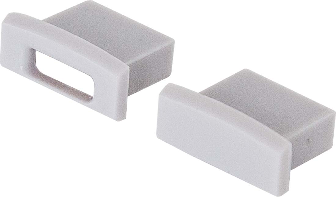 EVN Lichttechnik Kunststoff-Endkappen f.APFLAT1AM200 2St. Flat1PAK-Set - FLAT1PAKSET