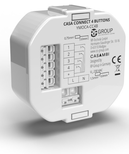 RP-Technik Casambi-Tastermodul YMOCA-CC4B-LR - YMOCA-CC4B-LR