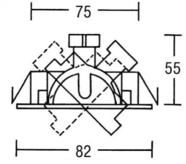 Brumberg Niedervolt-Deckeneinbaustrahler GX5,3 IP20 Max. 50Watt - 209303