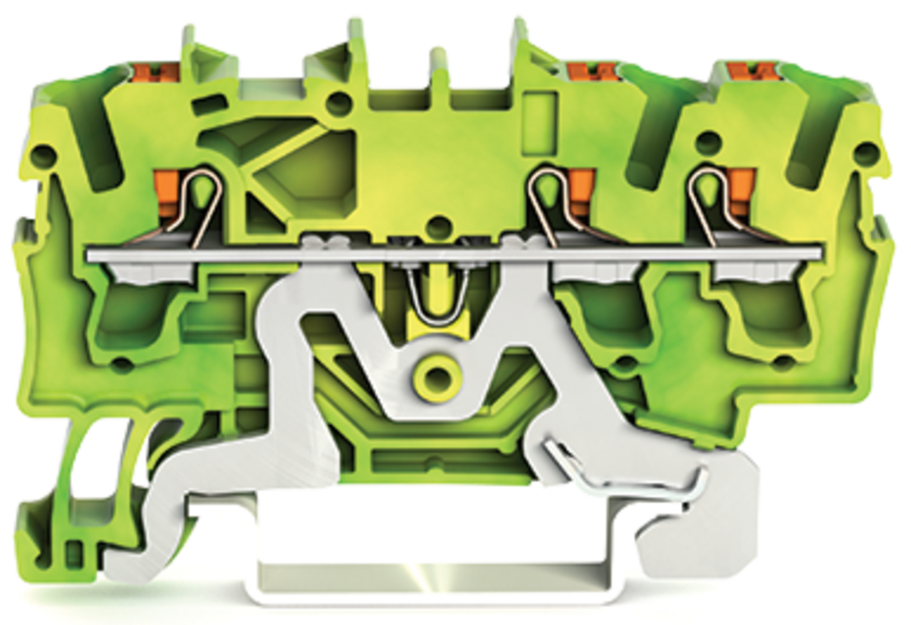WAGO GmbH & Co. KG 3-Leiter-Schutzleiterkl. 2,5qmm, grün-gelb 2202-1307