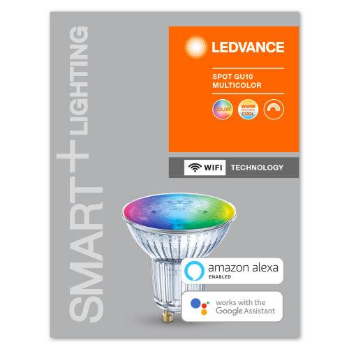 Ledvance LED-Leuchtmittel SMART+ WiFi SPOT GU10 Multicolour 50 45 ° 4.9 W/2700...6500 K GU10  - 4058075485693