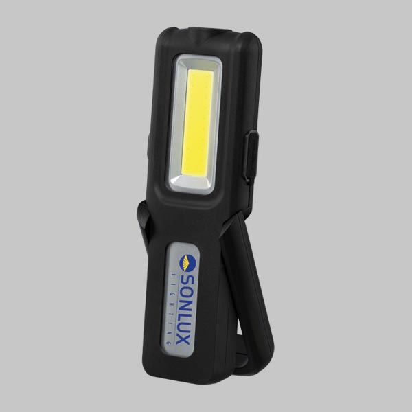 Sonlux Work light ACHILLES Maxi, battery hand luminaire with magnet holder, incl. Micro-USB charging cable
