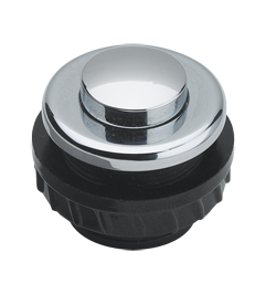 Grothe Klingeltaster rund 11,5mm Kn.chrom,Hülse chrom PROTACT 360 CR