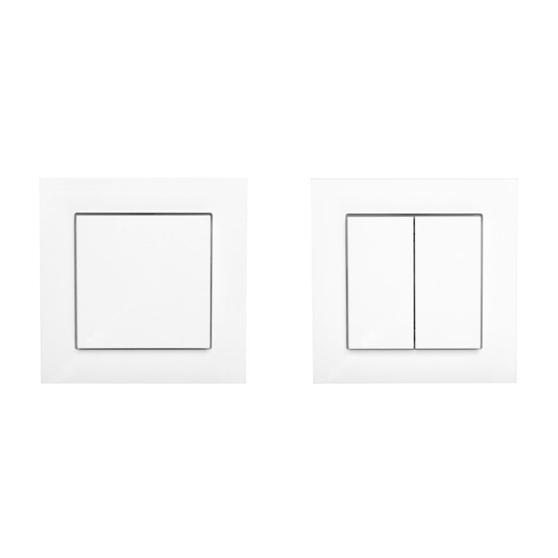 Casambi Switch 55 white glossy 1-way rocker 2-channel - 1051W