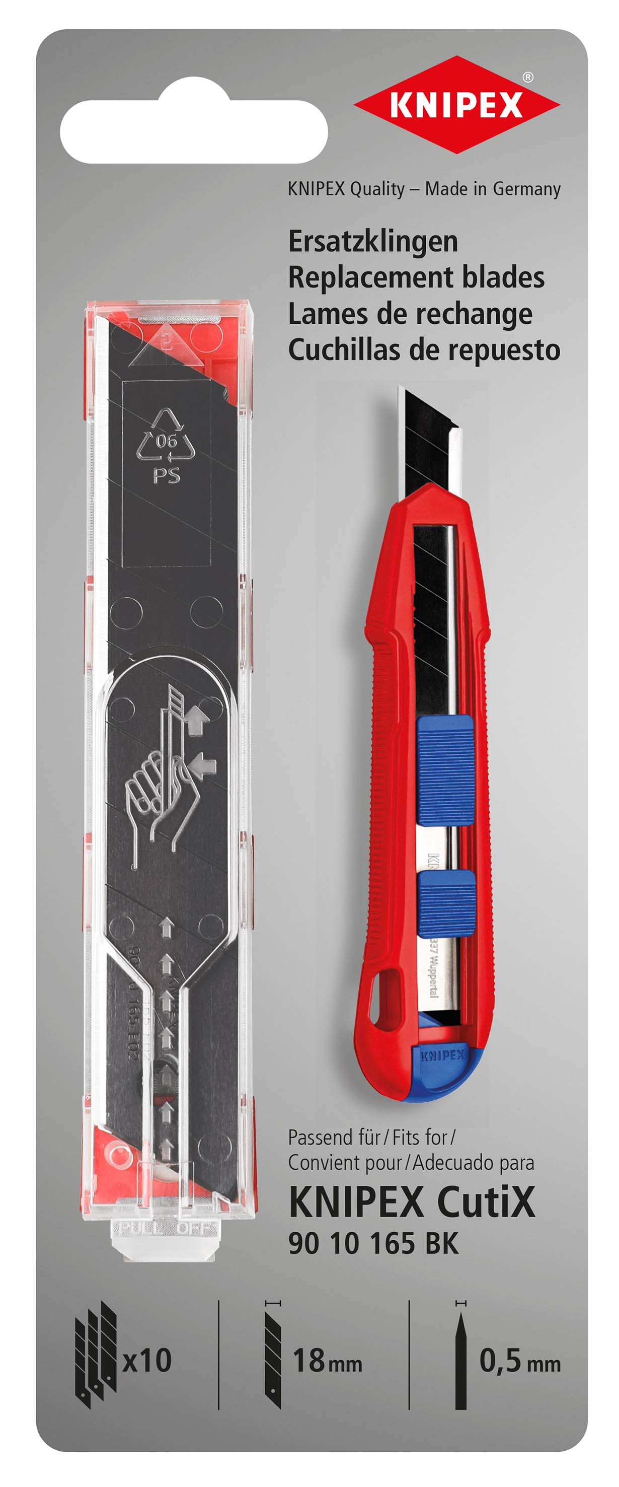 Knipex-Werk Ersatz-Klingen für 90 10 165 BK E02 (VE10)
