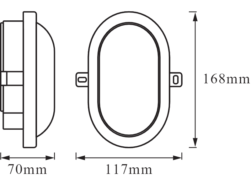 Ledvance LED-Wand- und Deckenleuchte LED BULKHEAD 6 W 4000 K WT - 4058075271586