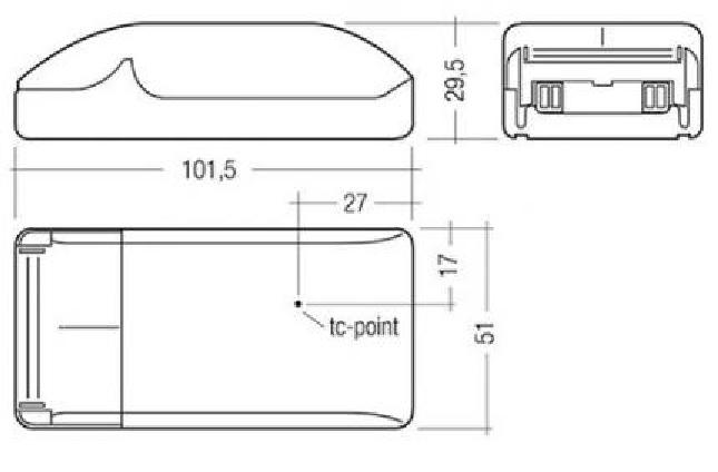 Tridonic ECG-LED TRIDONIC LCBI 10W 500mA PHASE-CUT/1-10V SR