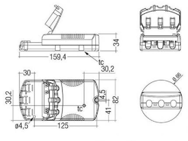 Tridonic LED-Driver LC 60W 1400mA fixC SR SNC